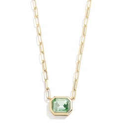 BaubleBar Blythe Birthstone Pendant Neck