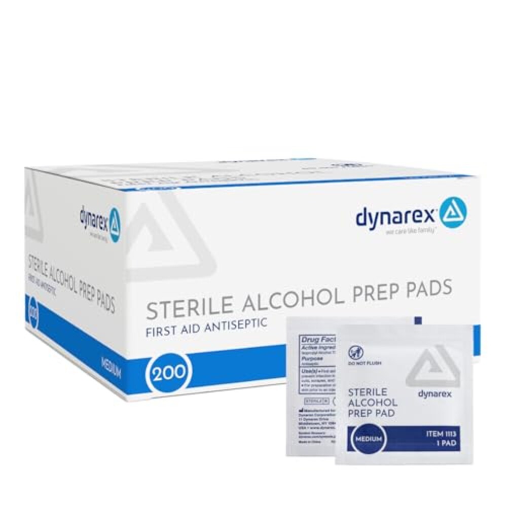 Dynarex Alcohol Prep Pads, Medical-Grade