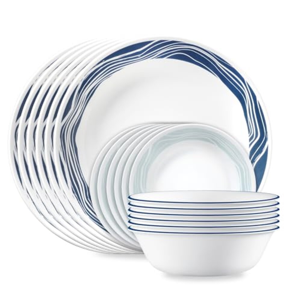 Corelle Acadia 18-Piece Dinnerware Set,