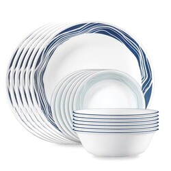 Corelle Acadia 18-Piece Dinnerware Set,