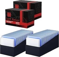 SummitFlare UV-Protective Toploaders, 400 Card Sleeves (200 Rigid + 200 Soft) Enhanced Clarity & UV Block for Baseball, TCG & Trading Cards, 3"x4" Standard Size