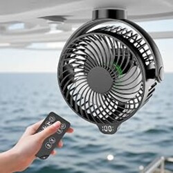 VENSWID Magnetic Cruise Approved Fan with LED Display, 12000mAH Battery Operated Fan with Magnet, Timer, Lighting, Fits for Cruise Ship Cabin, Sleeping, Camping, Travel & Cruise Essentials 2026