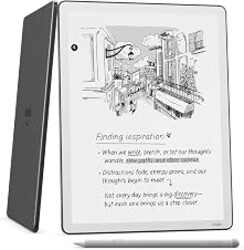 Amazon Kindle Scribe 32GB (newest model) — 11” display with front light, paper-like feel, and no distractions — Write in notebooks, docs, and books. Pen included - Graphite