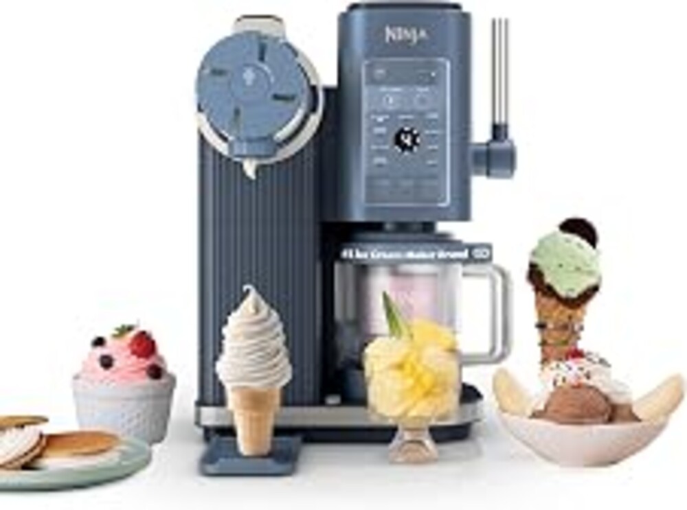 Ninja Creami Scoop & Swirl 13-in-1 Ice Cream and Soft Serve Maker, NC701BL | Ninja Creami Scoop and Swirl turns almost anything into ice cream and soft serve at a button touch, scooped or swirled