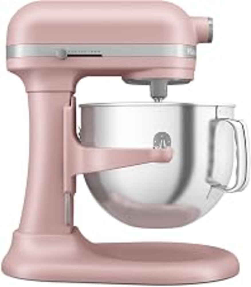 KitchenAid 7 Quart Bowl-Lift Stand Mixer with Accessories, KSM70SKXX | Bowl-Lift Design, 11 Speeds, 1/2 Speed for Folding, Double Flex Edge Beater and 4 other accessories, Dried Rose