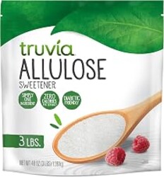 Truvia Allulose Sweetener, Sugar Substitute, 3 lb Bag | 100% allulose; 1 tbsp = 2 tsp sugar; tooth-friendly; zero calorie; diabetic & keto; dissolves in coffee & tea