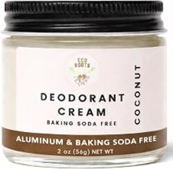 EcoRoots Natural Deodorant for Women, Sensitive Skin Formula Non-Aluminum | Organic deodorant for women, clean non-aluminum deodorant with magnesium, long-lasting odor protection Coconut Scent