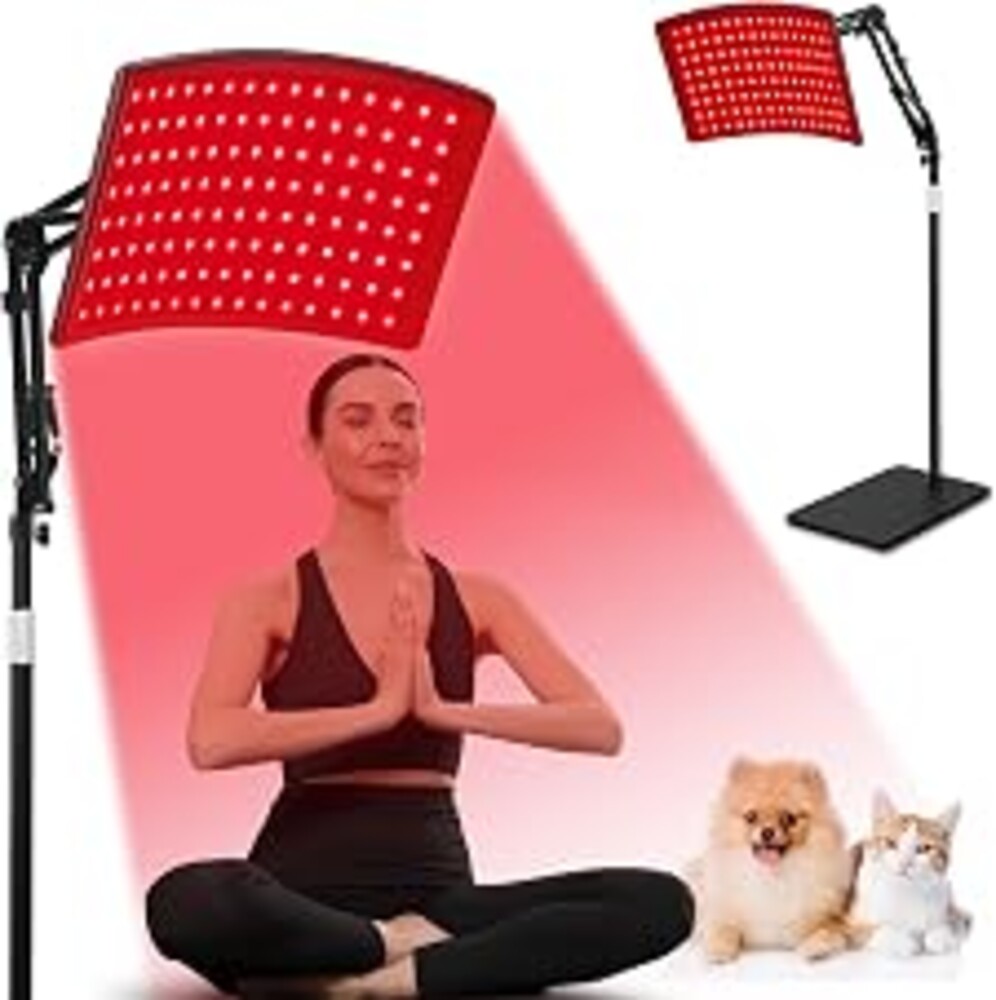 Viconor Red Light Therapy for Face and Body, Red Infrared Light Therapy Lamp with Stand Led 660nm & 850nm Infrared Light Device for Body