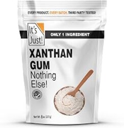 It's Just - Xanthan Gum, 8oz | Batch Tested Gluten Free, Keto Baking, Non-GMO, Thickener for Sauces, Soups, Dressings, Packaged in USA