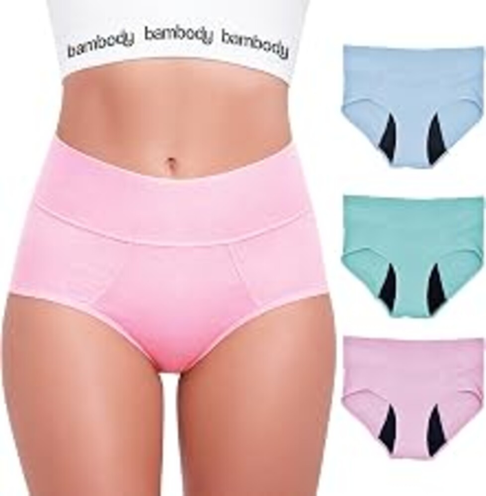 Bambody Period Underwear for Women - Bamboo Rayon - 24 hrs Full Protection | Absorbent Period Panties - Breatheable Period Underwear for Teens - All Day Long and Overnight Protection