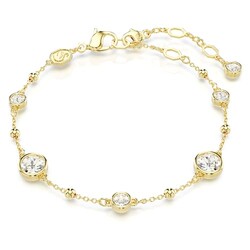 Swarovski Imber Bracelet, Clear Round-Cu