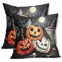 Halloween Pumpkins Pillow Covers 18x18 I
