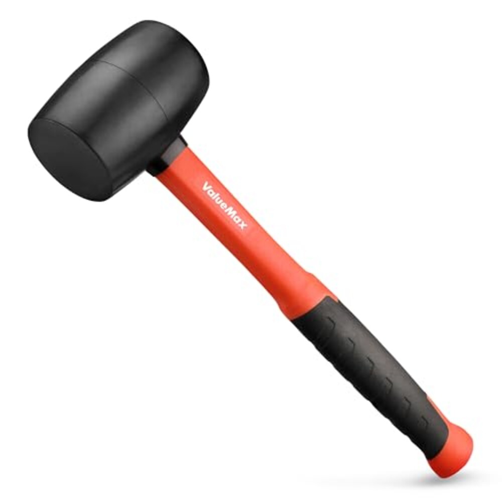 ValueMax 8oz Rubber Mallet Hammer, Fiber