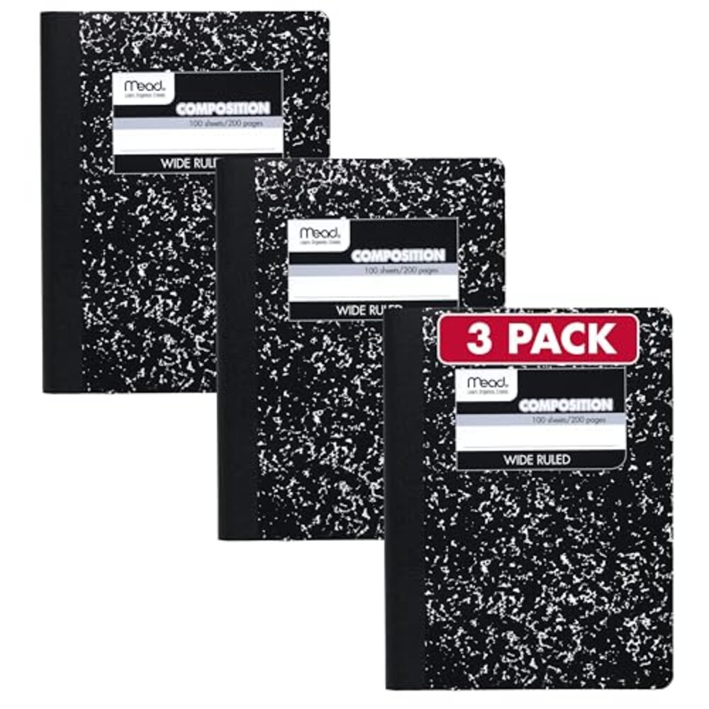 Mead Composition Notebook, Wide Ruled Pa