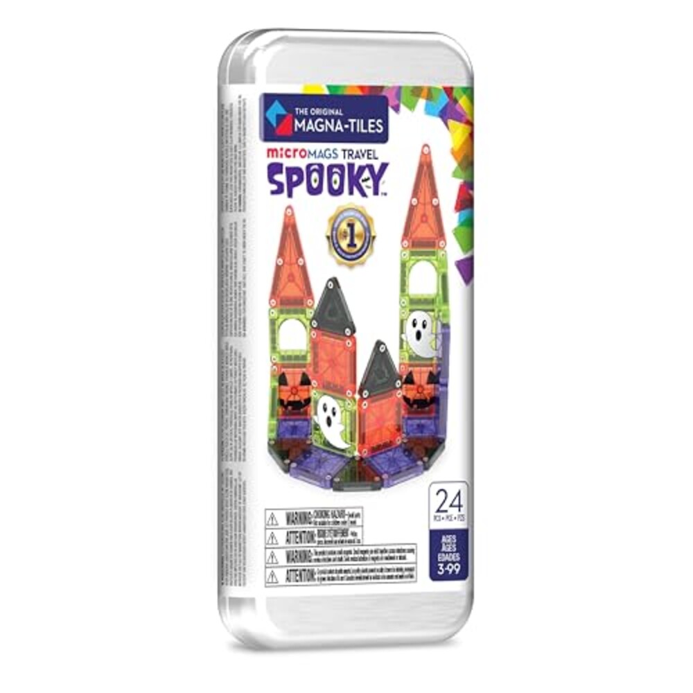 MAGNA-TILES microMAGS 24-Piece Spooky Tr