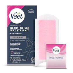 Veet Wax Strips Kit for Women, Body Hair