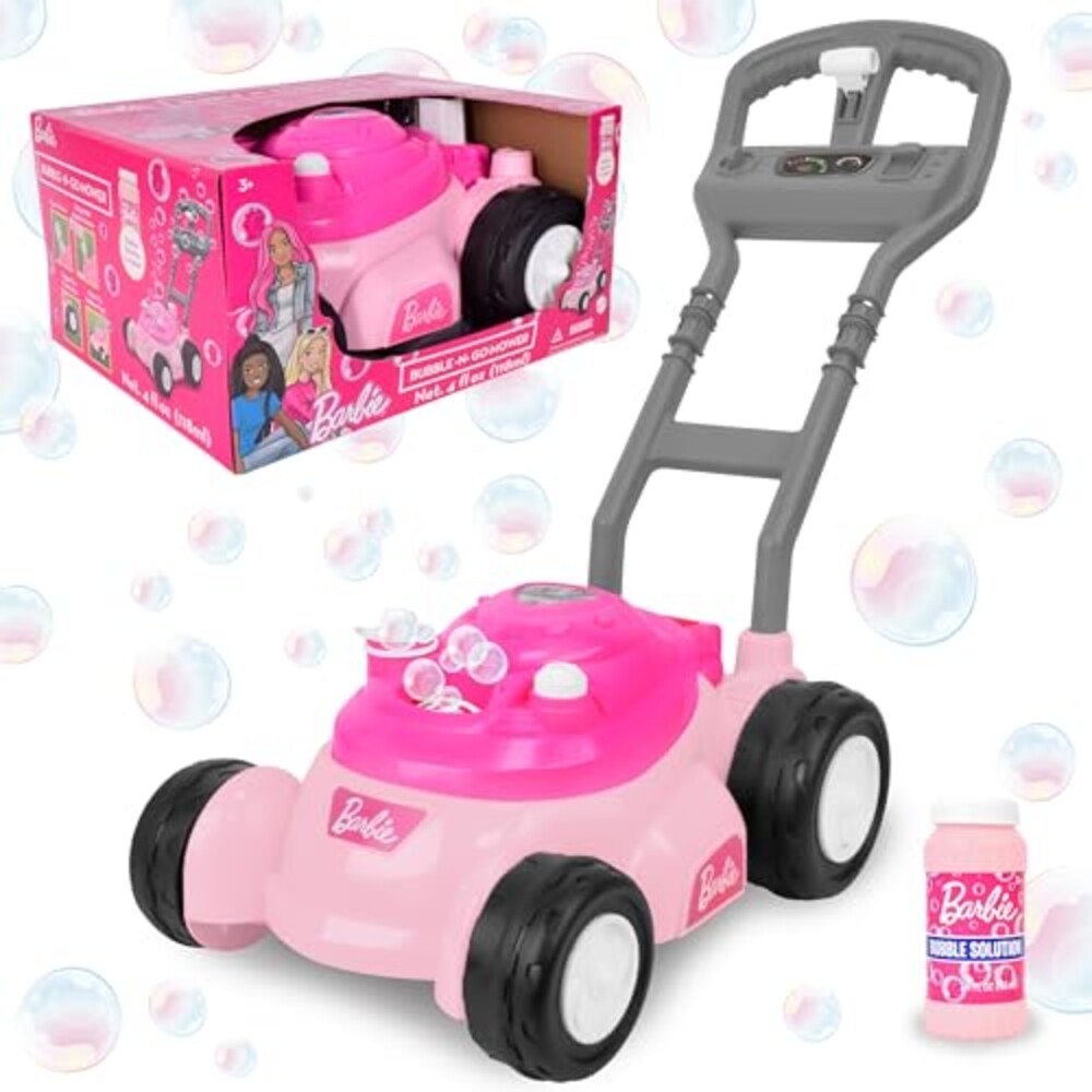 Barbie Bubble Lawn Mower for Toddlers, B