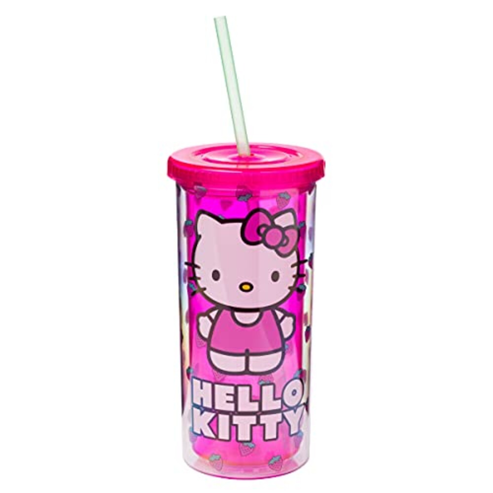 Silver Buffalo Sanrio Hello Kitty Strawb