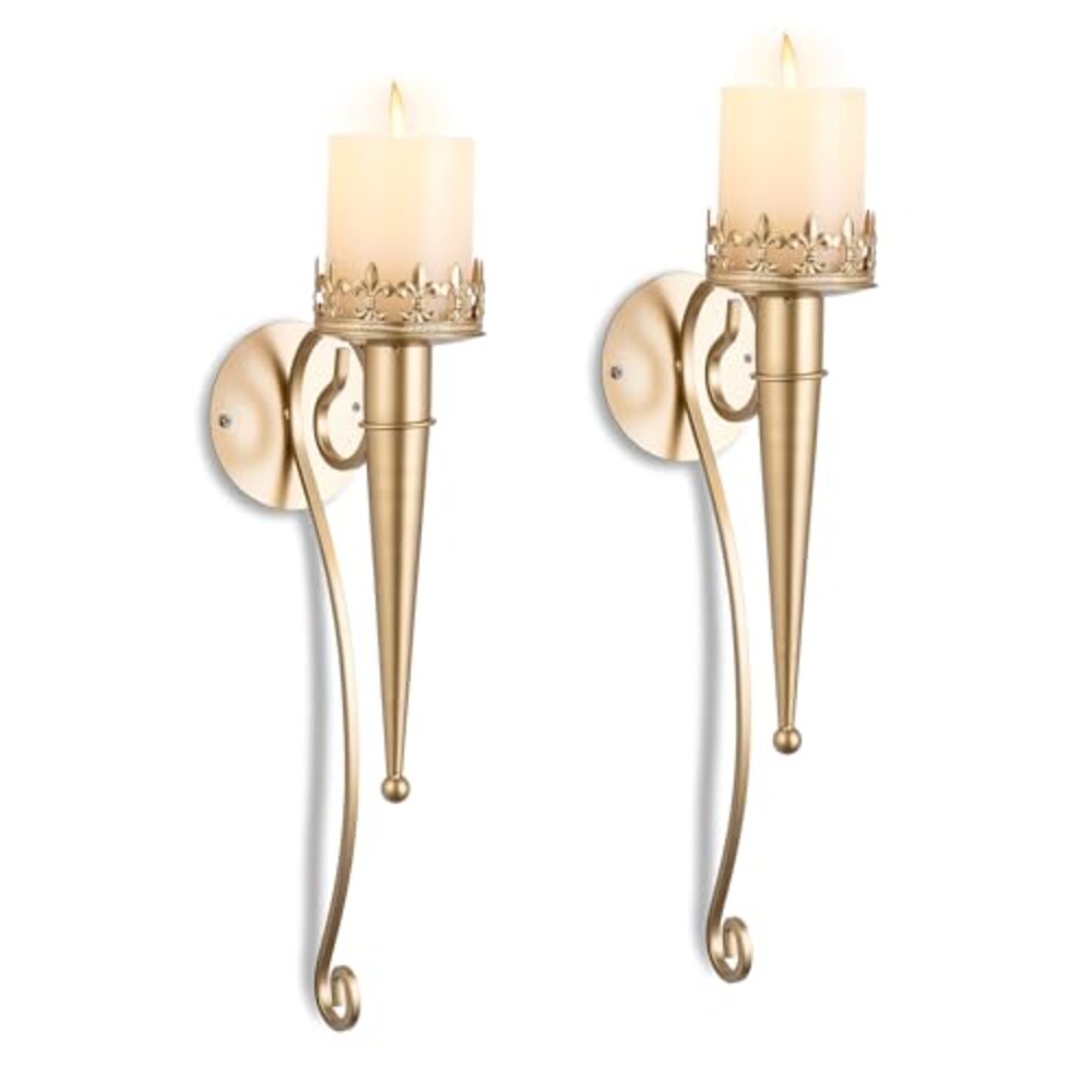 Sziqiqi Wall Candle Holder Gold - Candle