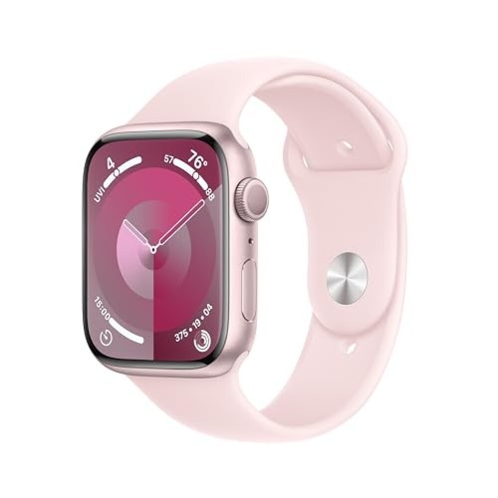 APPLE WATCH SERIES 9 (GPS) 45MM PINK ALUM CASE WITH LIGHT PINK BAND MR9G3LL/A