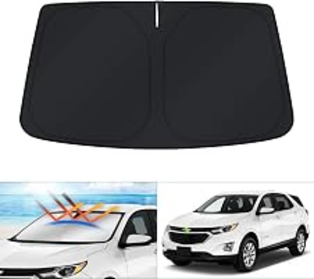 KUST Windshield Sun Shade for Chevrolet Chevy Equinox Accessories 2018-2025 Custom Fit Sunshade Window Sun Visor Protector Foldable Blocks UV Rays Keep Your Car Cooler