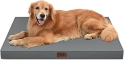 Tail Stories Waterproof Orthopedic Outdoor Dog Bed XL for Extra Large Dogs | Egg Crate Foam for Joint Support, TPU Waterproof Layer, Machine Washable 1680D Oxford Cover, 44 x 32 Inch, Up to 90 lbs
