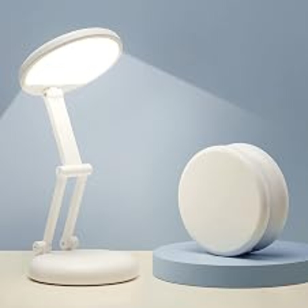 One Fire Rechargeable Table Lamp, 3600mAh Battery Operated Lamp Desk Lamp | Cordless Lamp,10 Brightness,Portable,Small Size,Foldable,6-288h Endurance,Touch Control, Reading,Travel,Office,Nail,Emergency