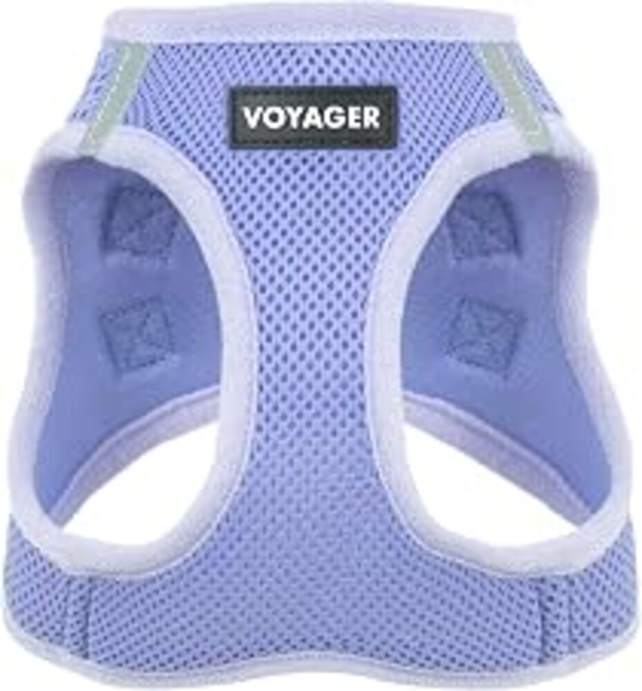 Voyager Step-in Air Dog Vest Harness - Lavender, Medium | 16 - 18" in Chest, Reflective Bands, All Weather Breathable Air Mesh, Cats Compatible, Lightweight, Fast Drying