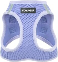 Voyager Step-in Air Dog Vest Harness - Lavender, Medium | 16 - 18" in Chest, Reflective Bands, All Weather Breathable Air Mesh, Cats Compatible, Lightweight, Fast Drying