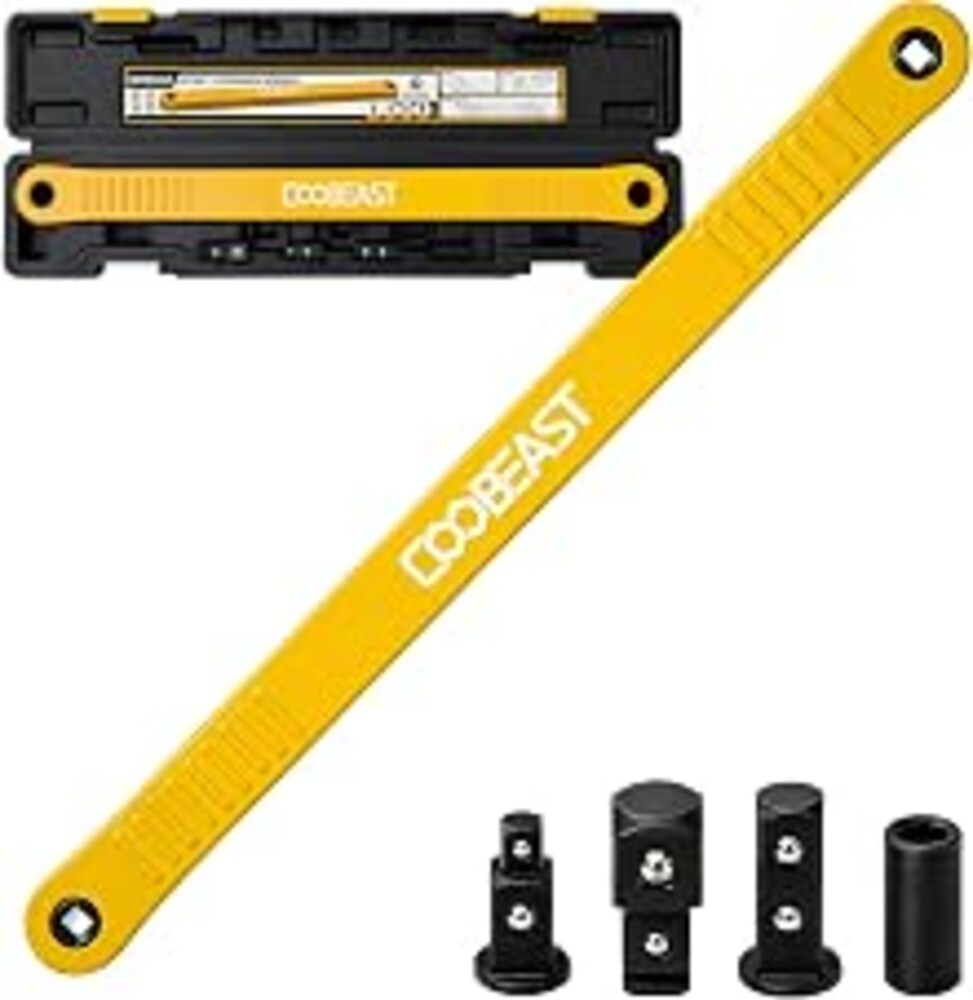 3/8 inch Pro Offset Extension Wrench Impact Wrench Extender Tool Socket Set | Versatile 1/4", 3/8", and 1/2" Square Drive Adapters, Universal Extensions Wrench for Small Tight Spaces Fasteners