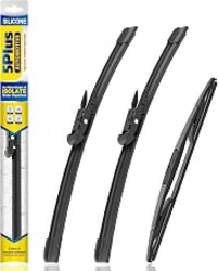 5 PLUS Silicone Windshield Wipers Fits Ford Escape 2008-2012 (3 PACK) | 20"+20"+12",Long-Lasting Silicone Wiper Blades,All-Weather Durability,Streak-Free Wiping,Clear Visibility in Harsh Weather