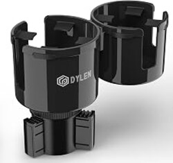 DYLEN Car Cup Holder Expander, 2 in 1 Cup Holder Adpater Extenter for Car | Expandable Insert, Fits Yeti, Stanley and Other Large Water Bottles & Mugs in 2.2"-4.6" (10-46oz)