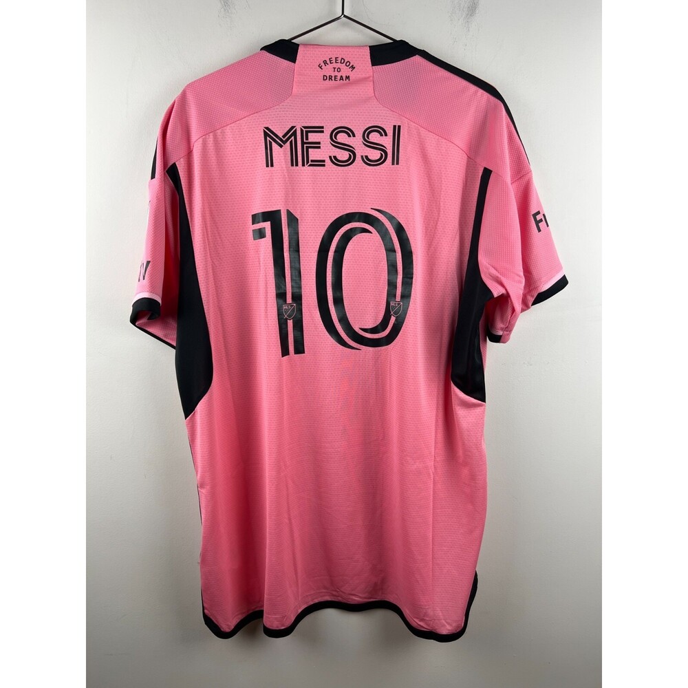 Adidas Inter Miami CF Messi 10 Home Jersey 2024 Pink JE9742 Mens XL Slim Fit NWT