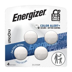 Energizer 2025 Batteries (4 Pack), 3V Li