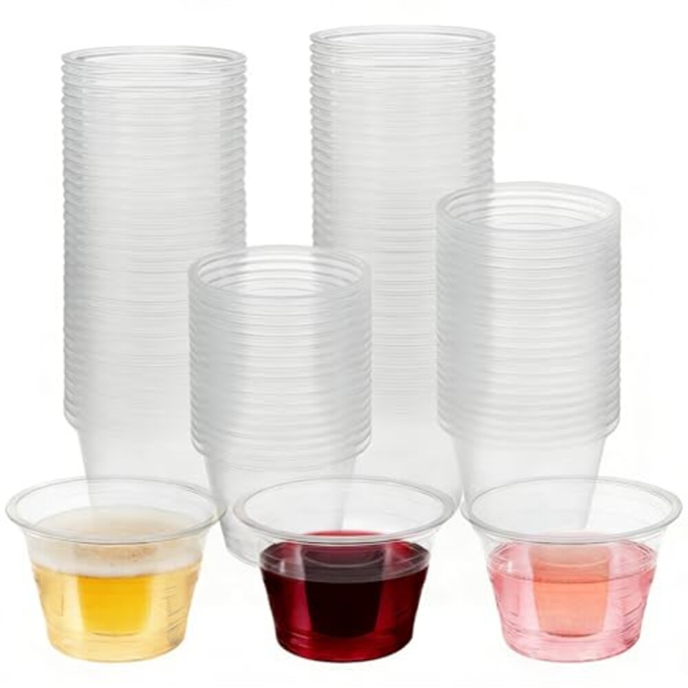 Slomg 200 Pack 3 oz Clear Plastic Bomber