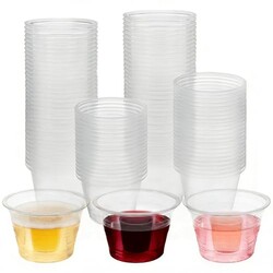 Slomg 200 Pack 3 oz Clear Plastic Bomber