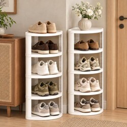 10 Tier Vertical Plastic Shoe Rack, Stac