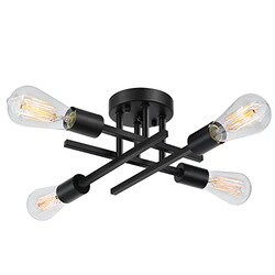 SunRider Industrial 4-Light Semi Flush M