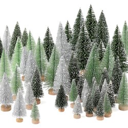 30pcs Mini Christmas Trees Artificial Ch