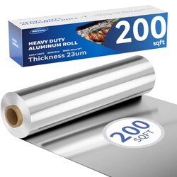 12inx200sqft Aluminum Foil Roll, 23 Micr