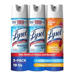 Lysol Disinfectant Spray, Sanitizer, Cri