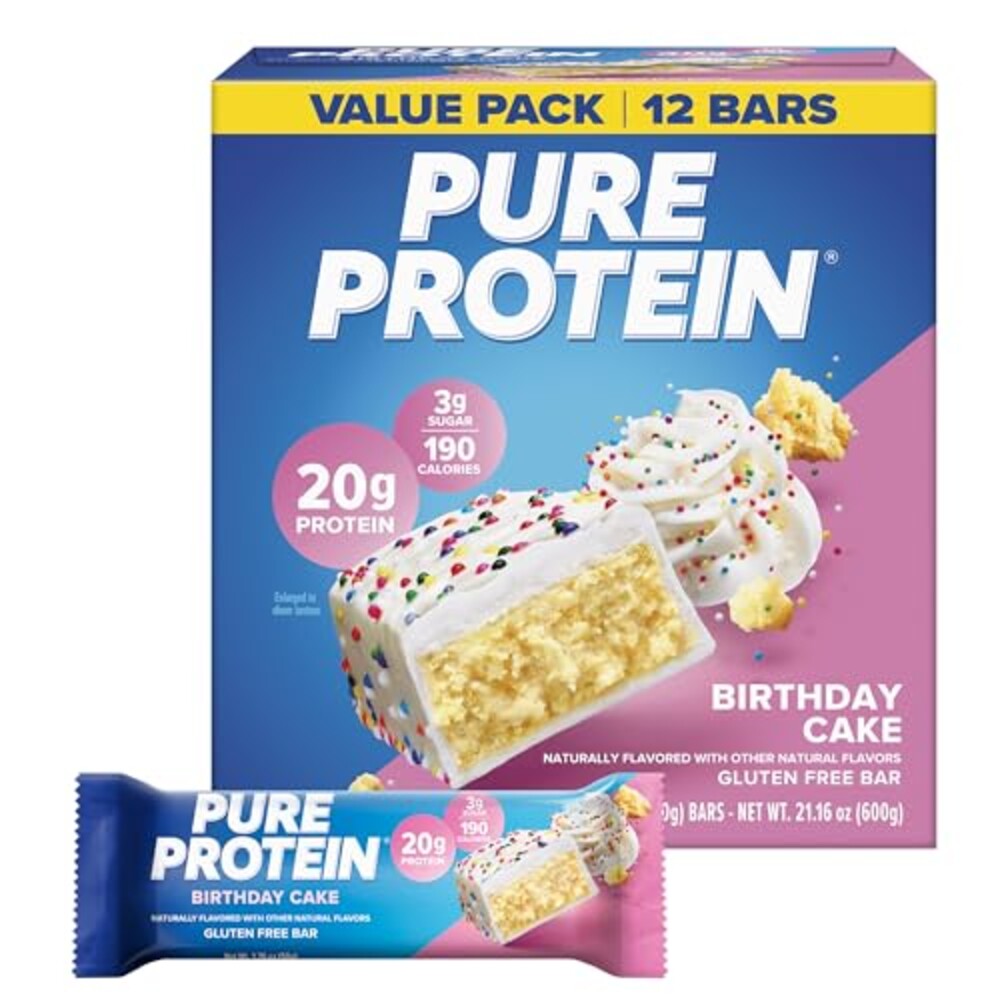 Pure Protein Birthday Cake Protein Bars,