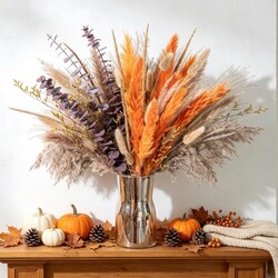Boho Decor Pampas Grass and Eucalyptus B