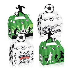 12pcs Soccer Party Favor Treat Boxes,Foo