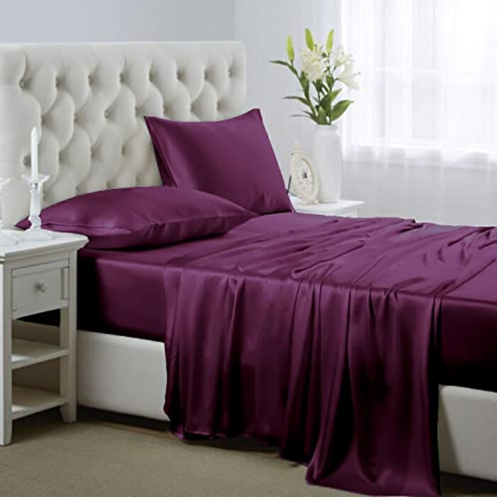 Silk like Satin Sheets, Queen Size Bed S