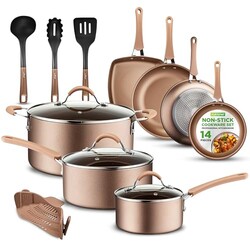 NutriChef 14-Piece Non Stick Kitchen Coo