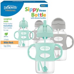 Dr. Brown's Wide-Neck Sippy Straw Bottle