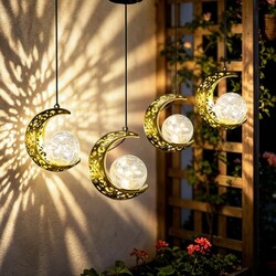 Solar Moon Lanterns Outdoor Waterproof,