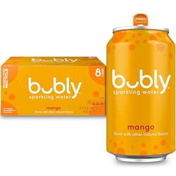 bubly Sparkling Water, Mango, 12 Fl Oz C