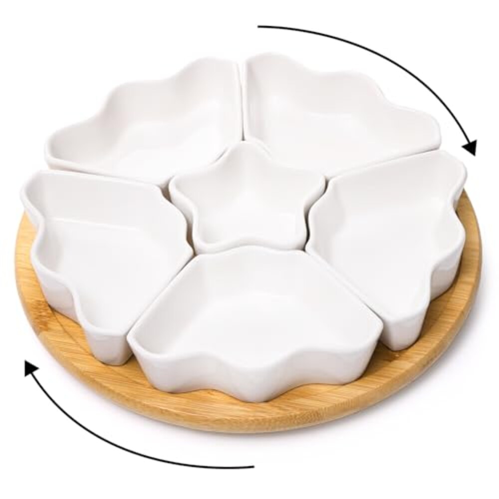 Foraineam Rotatable Serving Platters and